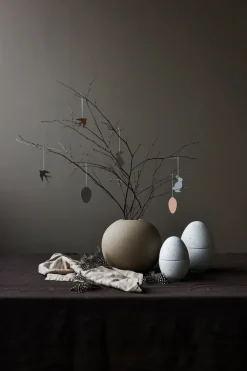 Cooee Design Easter Deco vogel paashanger 4-pack, Cafe au lait< Paasdecoratie