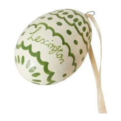 Lexington Easter Eggs in Papier Maché paashanger 2-pack, Green-yellow< Decoratieve Accessoires