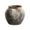 MUUBS Echo pot 25 cm Ø30 cm h25 cm, Roest-grijs< Bloempotten