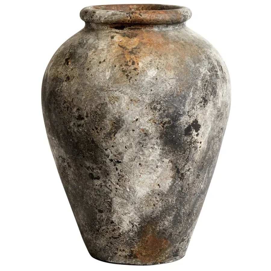 MUUBS Echo pot h50 cm Ø37 cm, Roest-grijs< Bloempotten