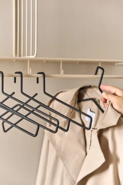Scandi Living Edge hanger 5-pack, Black< Kapstokken & Hangrekken|Haken & Hangers