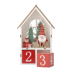 Bloomingville Edmund adventskalender met datum, Rood< Kaarsenhouders & Kaarsenborden
