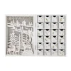 Bloomingville Elimar adventskalender met verlichting, Wit< Kerstdecoraties
