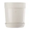 Sagaform Elise bloempot met schotel Ø14 cm, Wit< Bloempotten