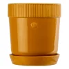 Sagaform Elise bloempot met schotel Ø14 cm, Geel< Bloempotten