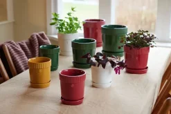 Sagaform Elise pot S Ø14 cm, Bordeauxrood< Kerstdecoraties
