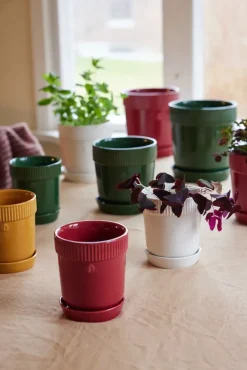 Sagaform Elise pot S Ø14 cm, Bordeauxrood< Kerstdecoraties