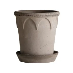 Bergs Potter Elizabeth pot Ø12 cm, Grey< Bloempotten