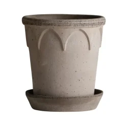 Bergs Potter Elizabeth pot Ø14 cm, Grey< Bloempotten
