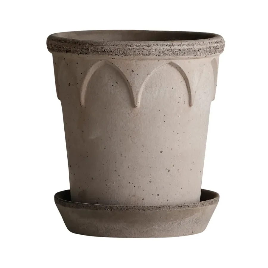 Bergs Potter Elizabeth pot Ø14 cm, Grey< Bloempotten