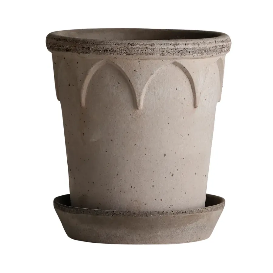 Bergs Potter Elizabeth pot Ø16 cm, Grey< Bloempotten