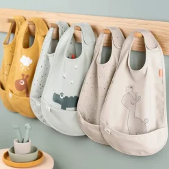 Done by deer Elphee slabbetje met klittenband 2-pack, Blue< Kinderkamer Interieuraccessoires|Kinderkamer Interieuraccessoires