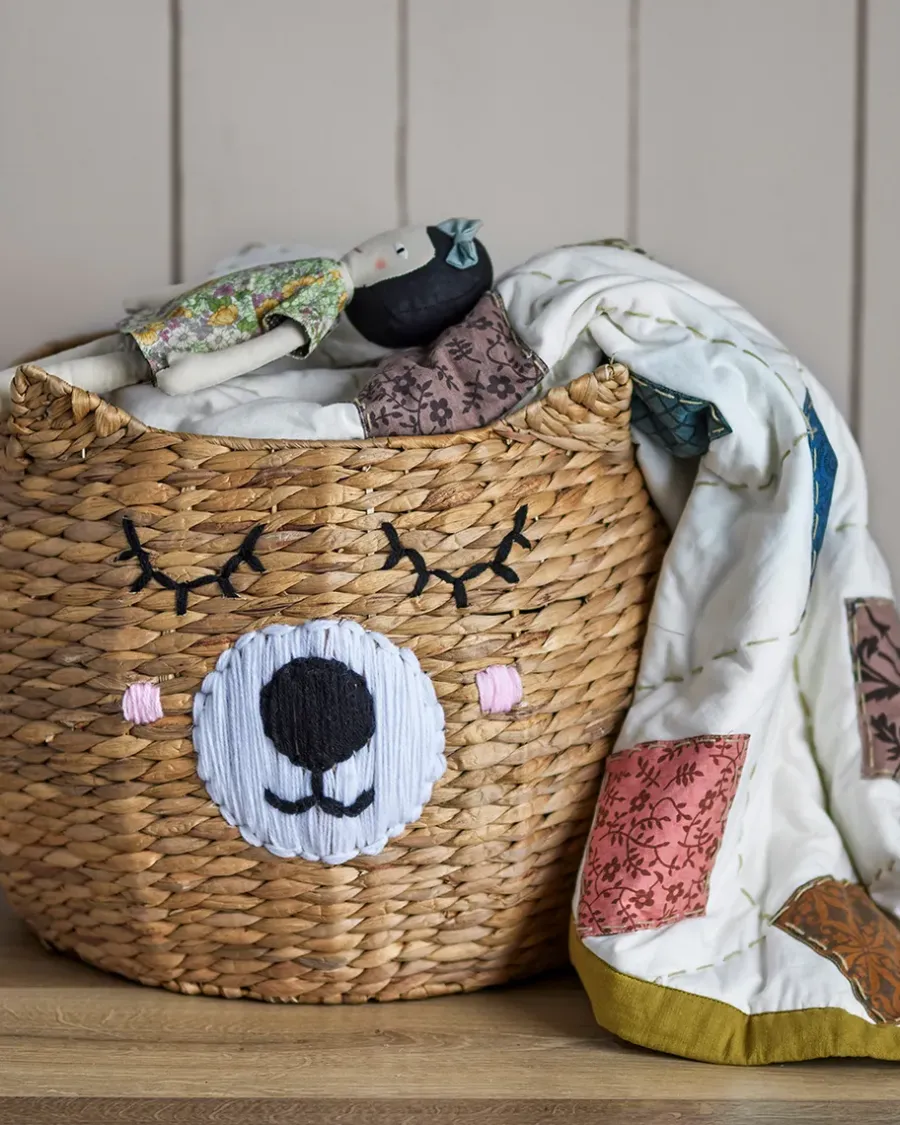 Bloomingville Eman opbergmand Ø50x40 cm, Natuur< Opbergmanden|Opbergoplossingen Voor De Kinderkamer