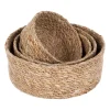 Dixie Emil seagrass mand small 4-pack, Natuur< Opbergmanden