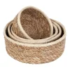 Dixie Emil seagrass mand small 4-pack, Natuur-wit< Opbergmanden