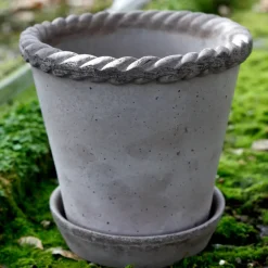 Bergs Potter Emilia pot 16 cm, Grijs< Bloempotten