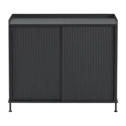 Muuto Enfold Sideboard 100x45x85 cm, Black-anthracite black< Ladekasten & Dressoirs