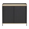 Muuto Enfold Sideboard 100x45x85 cm, Laquered oak-anthracite black< Ladekasten & Dressoirs