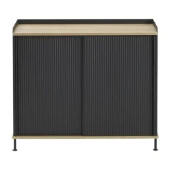 Muuto Enfold Sideboard 100x45x85 cm, Laquered oak-anthracite black< Ladekasten & Dressoirs