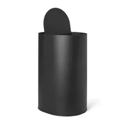 Ferm Living Enkel vuilnisbak large, Black< Pedaalemmers