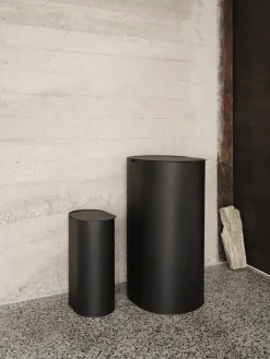 Ferm Living Enkel vuilnisbak large, Black< Pedaalemmers