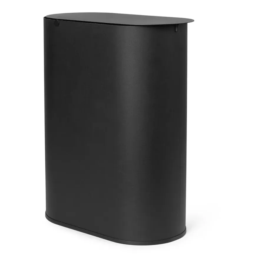 Ferm Living Enkel vuilnisbak medium, Black< Pedaalemmers