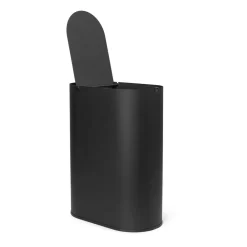 Ferm Living Enkel vuilnisbak medium, Black< Pedaalemmers