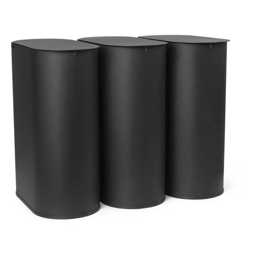Ferm Living Enkel vuilnisbak medium, Black< Pedaalemmers