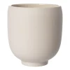 ERNST bloempot met voet natuurwit, H15 cm Ø14 cm< Bloempotten