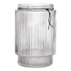 ERNST glazen vaas geribbeld transparant, Ø19,5 cm x H28 cm< Vazen