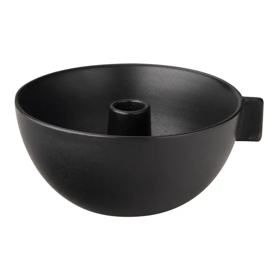 ERNST kaarsenhouder Ø17 cm, Zwart< Kandelaars