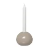 ERNST kaarsenhouder glas Ø11 cm, Beige< Kandelaars
