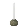 ERNST kandelaar glas Ø9 cm, Groen< Kandelaars