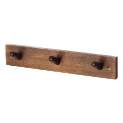 ERNST kapstokje 3 knoppen, Bruin< Haken & Hangers