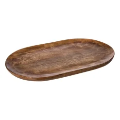 ERNST ovaal dienblad 25x40 cm, Bruin< Decoratieve Accessoires|Decoratieve Dienbladen