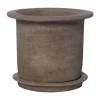 ERNST terracotta pot met schotel, Ø24x17 cm< Bloempotten