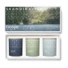 Skandinavisk ESCAPE mini geurkaars giftset 3-delig, 65 g< Geurkaarsen & Aroma Diffusers