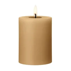 Ester & erik blokkaars LED, 27 Almond butter, 10 cm< Led-Kaarsen