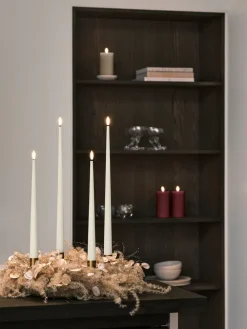 Ester & erik blokkaars LED, 44/2 Deep Wine, 15 cm< Led-Kaarsen