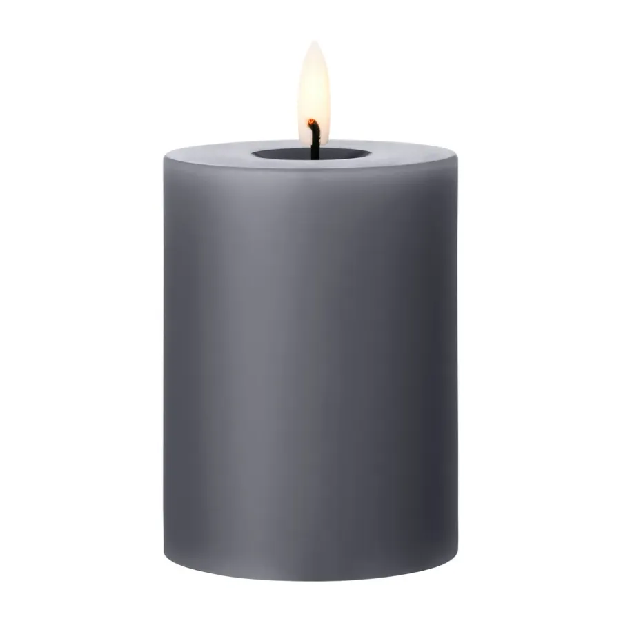 Ester & erik blokkaars LED, 74 Dark Slate, 10 cm< Led-Kaarsen