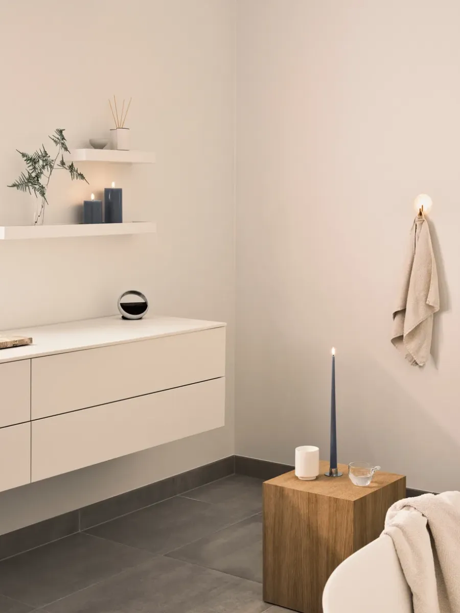 Ester & erik blokkaars LED, 74 Dark Slate, 10 cm< Led-Kaarsen