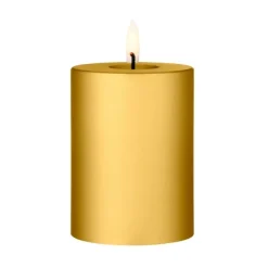 Ester & erik blokkaars LED, 90 Gold Metallic, 10 cm< Led-Kaarsen
