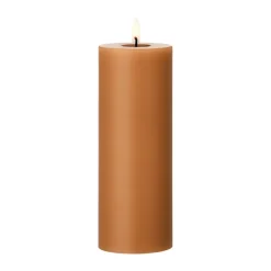 Ester & erik blokkaars LED, 23 Raw Toffee, 20 cm< Led-Kaarsen