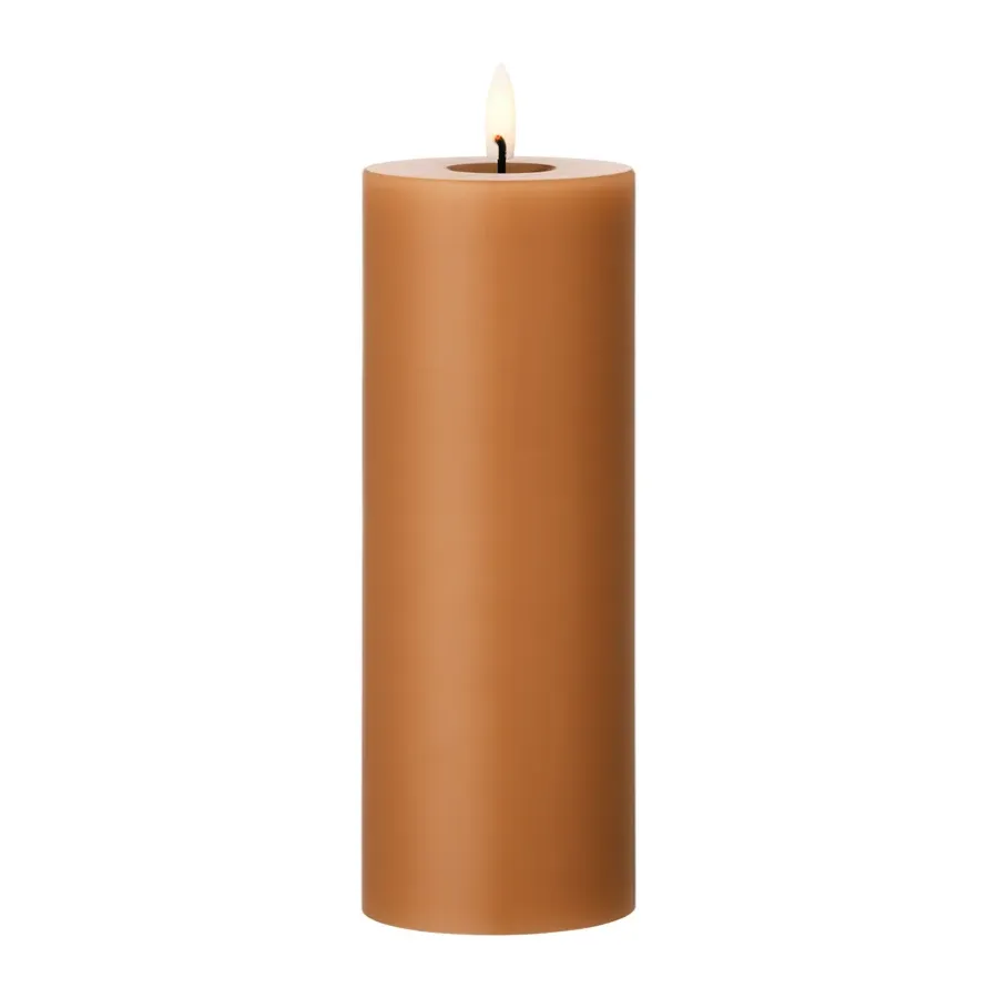 Ester & erik blokkaars LED, 23 Raw Toffee, 20 cm< Led-Kaarsen