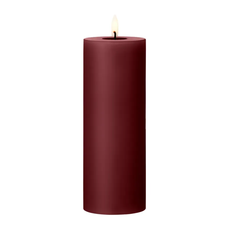 Ester & erik blokkaars LED, 44/2 Deep Wine, 20 cm< Led-Kaarsen