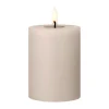 Ester & erik blokkaars LED, 22 Linen Grey, 10 cm< Led-Kaarsen