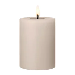 Ester & erik blokkaars LED, 22 Linen Grey, 10 cm< Led-Kaarsen