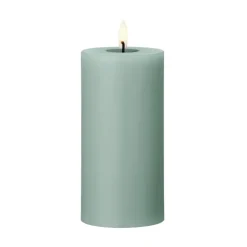 Ester & erik blokkaars LED, 67 Jade stone, 15 cm< Led-Kaarsen