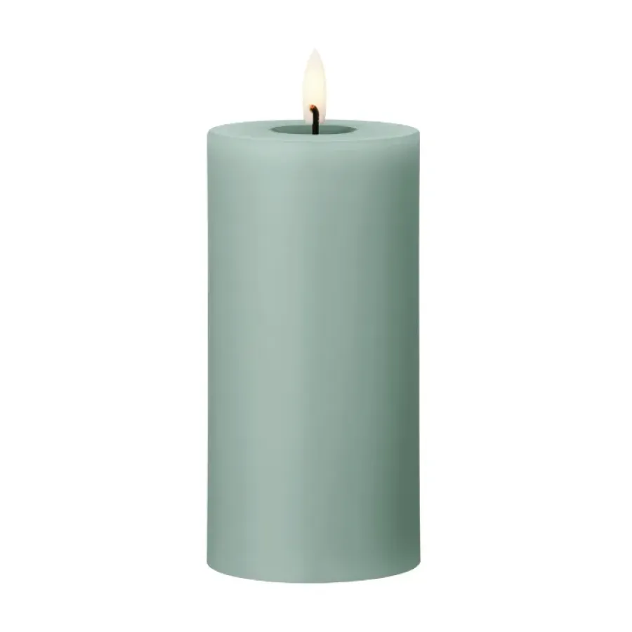Ester & erik blokkaars LED, 67 Jade stone, 15 cm< Led-Kaarsen