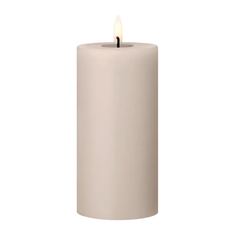 Ester & erik blokkaars LED, 22 Linen Grey, 15 cm< Led-Kaarsen